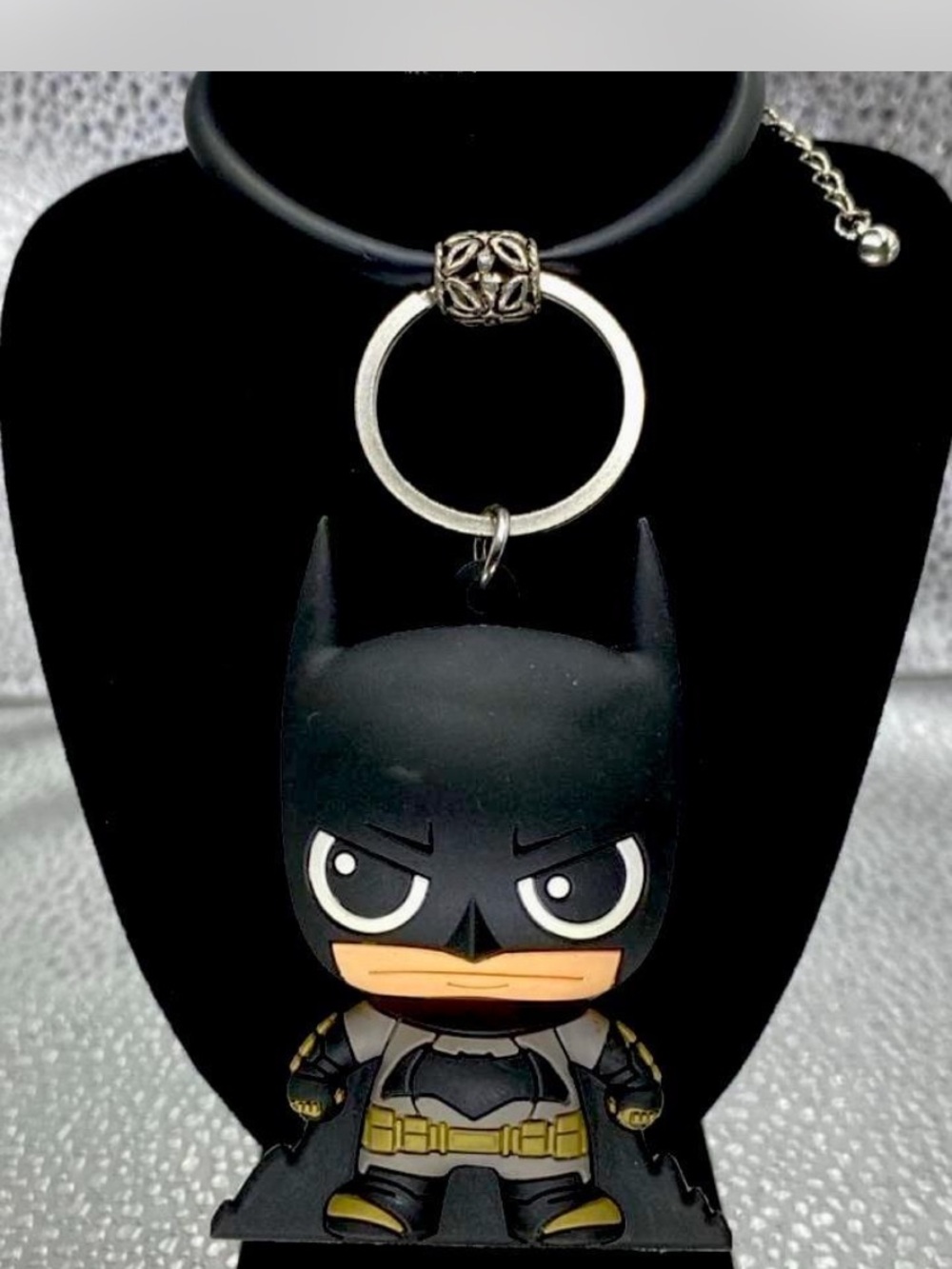 Custom ^^^ Batman Necklace * 3” silicone Pendant * Collectors ^^^
